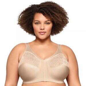Glamorise MagicLift Front-Closure Support Bra #1200, Beige, Size 38B LN/NWOT